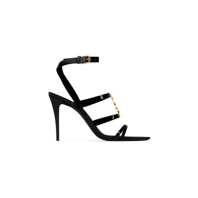 YSL CASSANDRA SANDALS IN PATENT LEATHER 8227911TVDD1000 YSL CASSANDRA SANDALS IN PATENT LEATHER 8227911TVDD1000